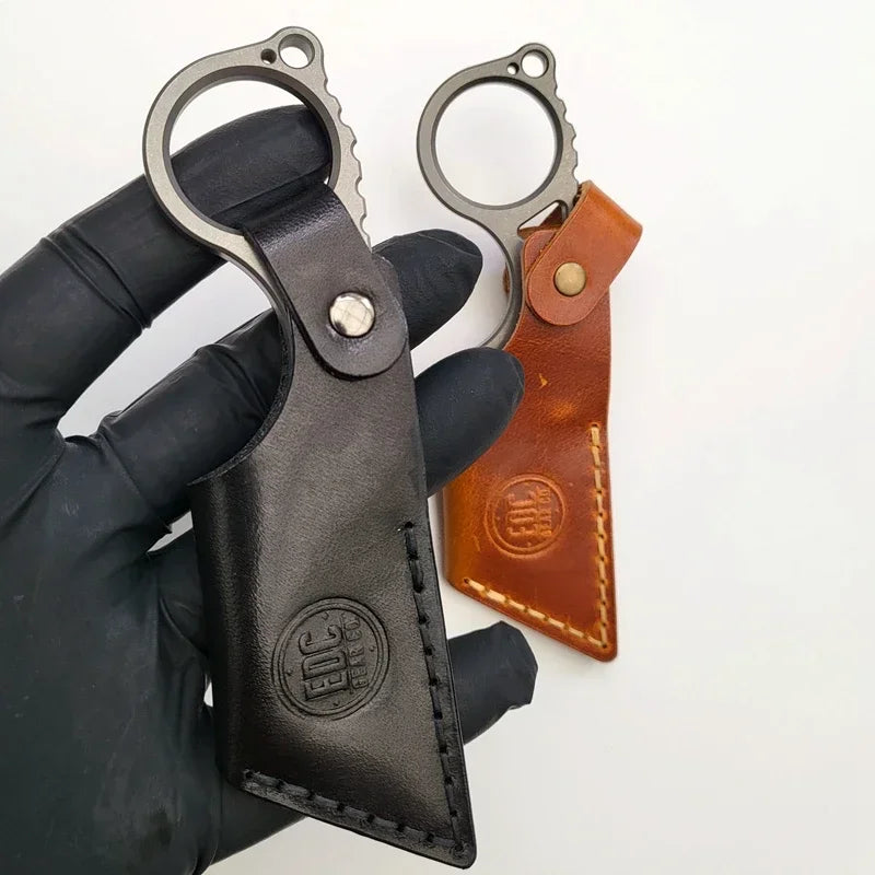 EDC Titanium Alloy Pocket Paper Cutter Knife Unpacking Pocket Outdoor Tools Mini Utlity Knife Tools