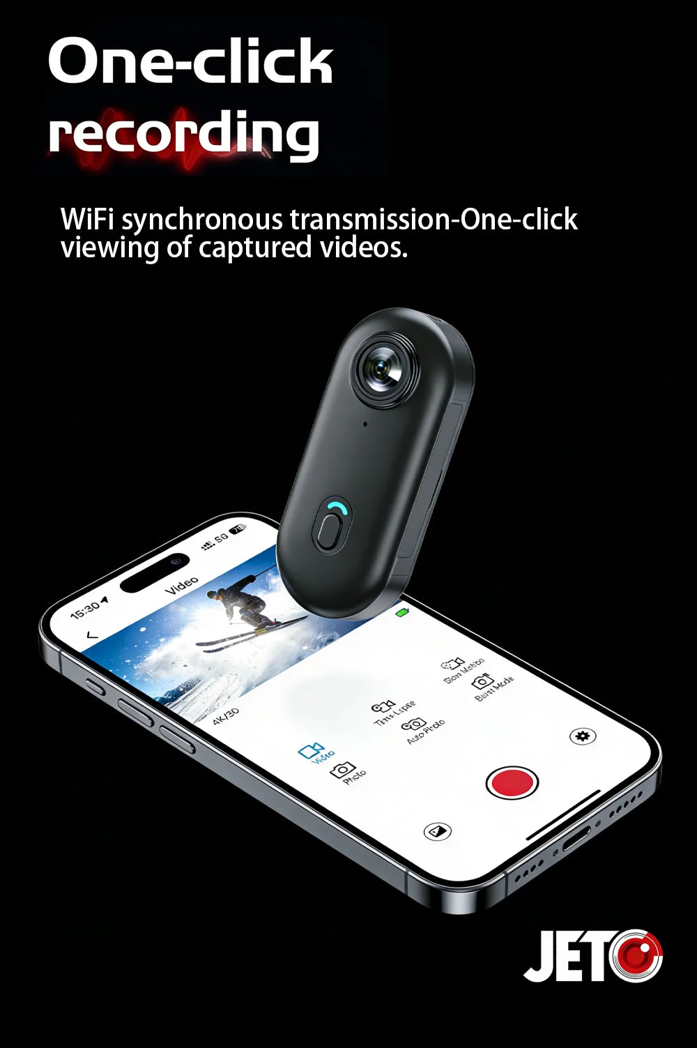JETO H88 Helmet Handlebar Motorcycle Camera Road Sport Mini Body Cam Battery Body Cam Full HD Sports Action WiFi Camera