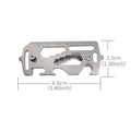 1Set Stainless Steel Outdoor Multi-function Key Holder Flat-head Phillips Screwdriver Bottle Opener Key Holder