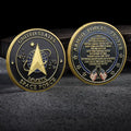 United States Space Force Challenge Coin And Heros Valor Prayer For Courage Coin Souvenirs Coins Golden Plated Decorations