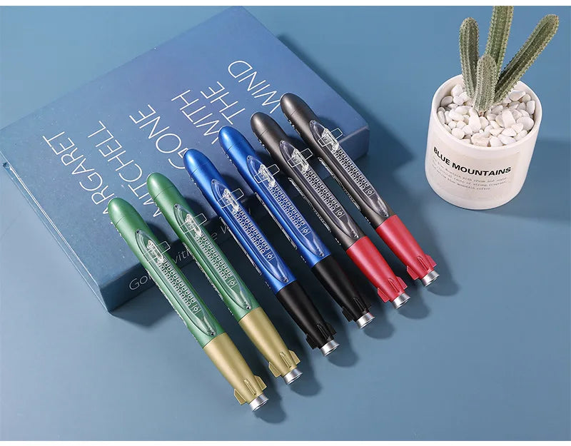 Creative Simulation Submarine Gel Pen 0.5mm Black Ink Spaceship Neutral Pens Children's Fun Toy Smooth Writing School Stationery