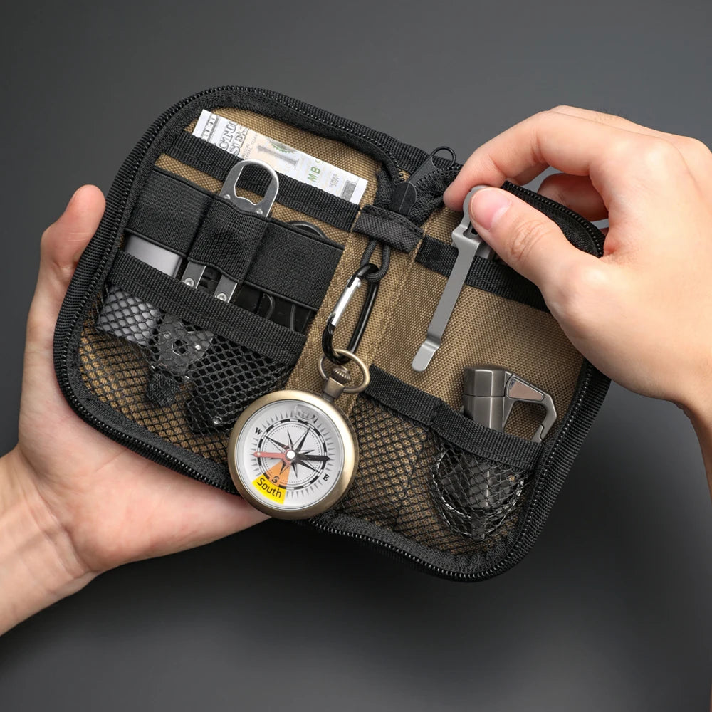 Kosibate EDC Pouch Small Pocket Tool Pouch Organizer for Men Tool Pocket Storage EDC Gears