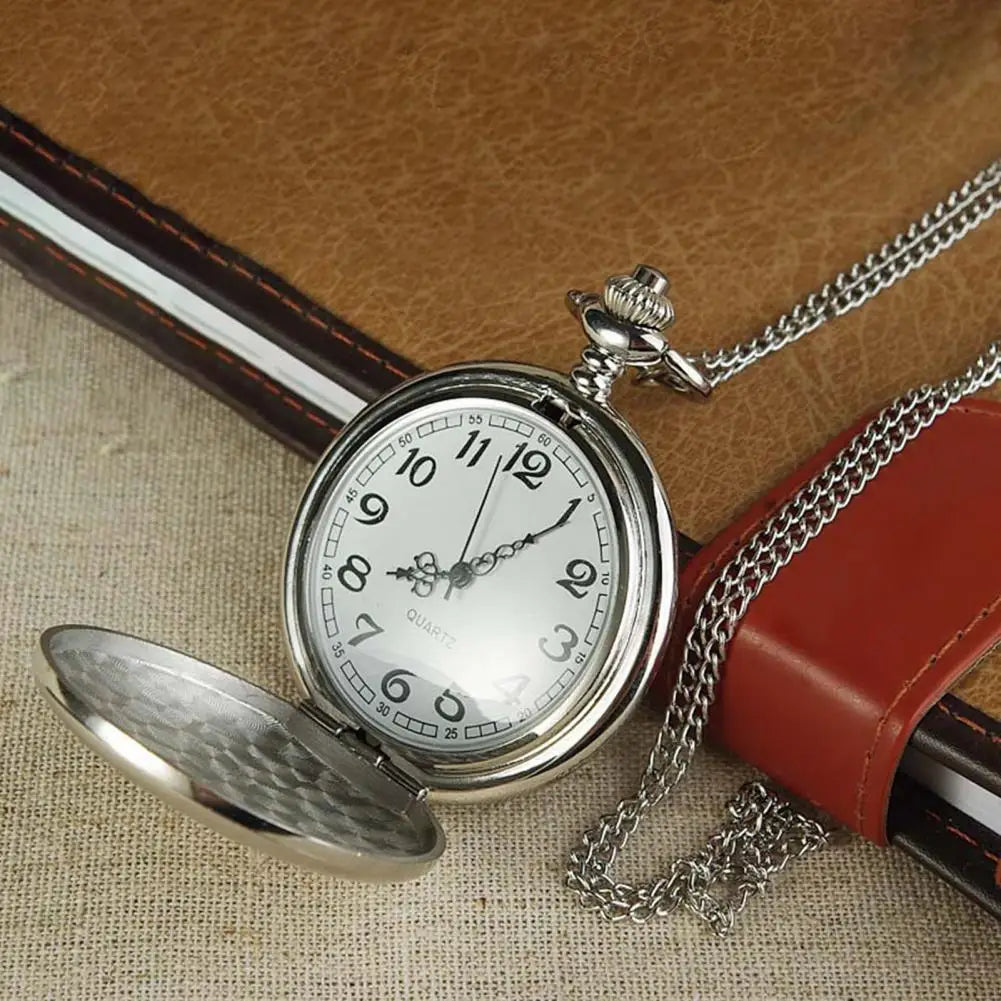 Vintage Men Women Pocket Watch Accurate Quartz Movement Punk Hanging Chain Punk Pocket Watch