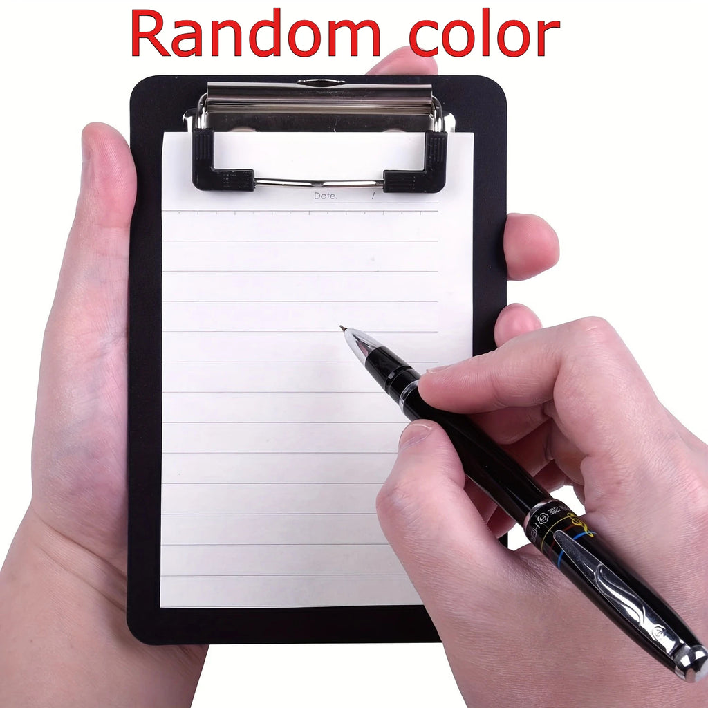 1-Pack Pocket-Sized Clipboards -  Portable, and Durable PP Material for Notes, Receipts,Compact 4x6 inches paper holder office