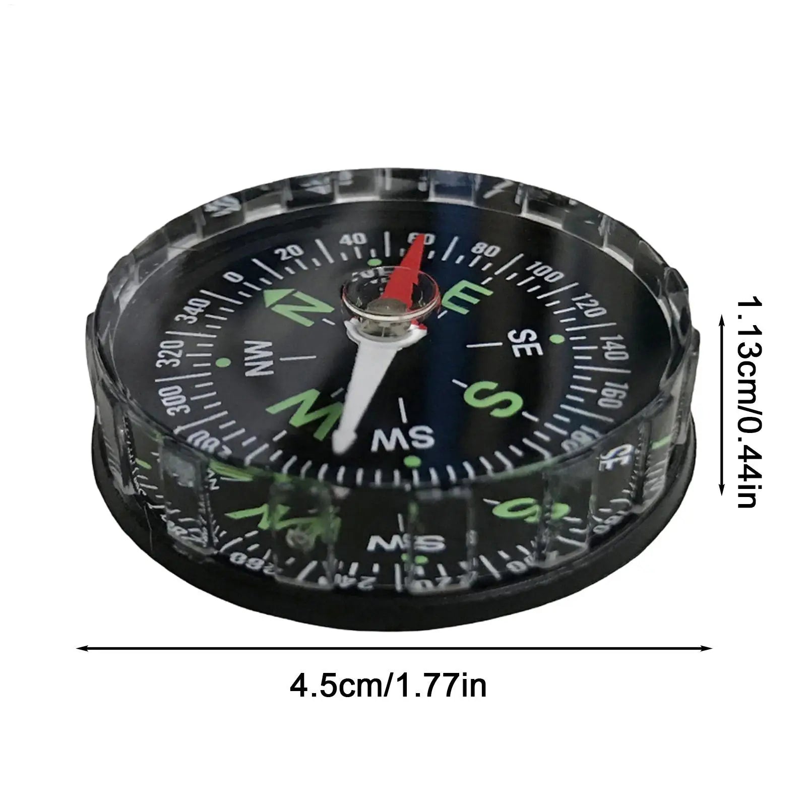 Compass Mini Outdoor 45MM Compass Navigation Compass Camping Hiking Pocket Compass for Camping Disorientated Survival Tools