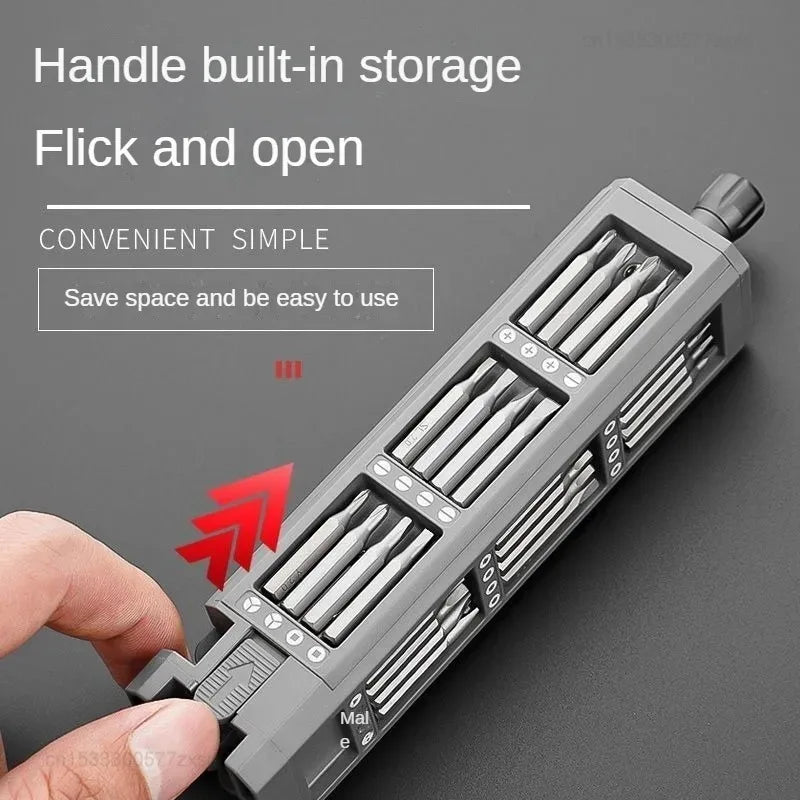 Screwdriver Kit 30 40 44 Precision Magnetic Bits Dismountable Screw Driver Set Case for Smart Home Computer Repair Tools