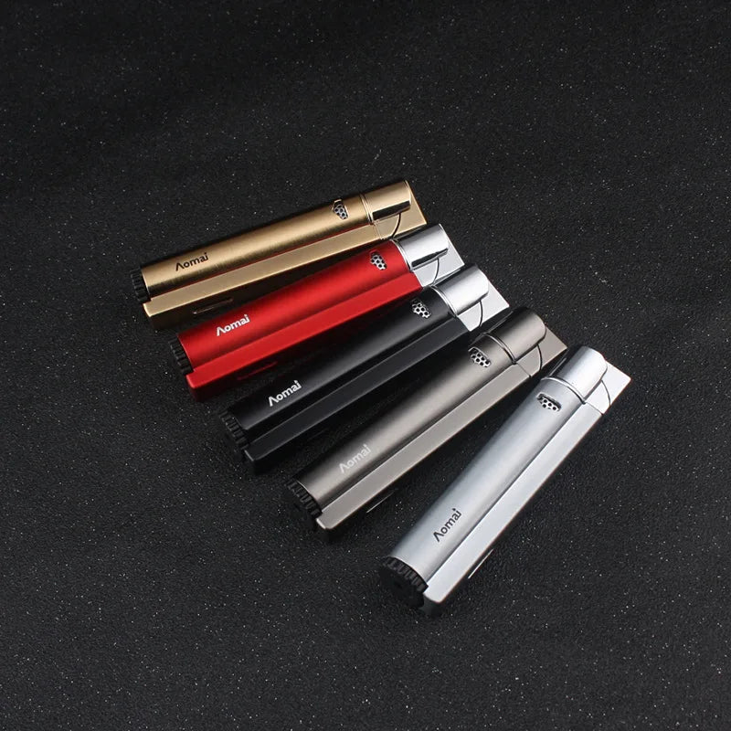 Metal Jet Welding Torch Lighters Butane Gas Turbo Windproof Lighters Cigar Cigarette Lighters Men's Gifts Outdoor Ignition Tools