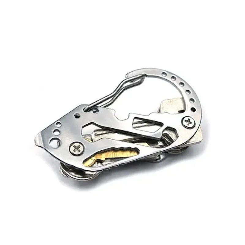 Multi Function EDC Carabiner Key Holder Portable Pocket Multi Tool Hook For Outdoor Daily Carry Emergency Repair Accessory Gift