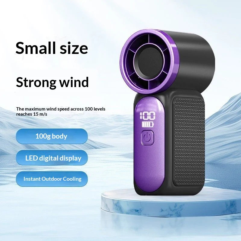 Portable Fan Convenient Creative Mini Fan Pocket Hand-held Fans Lightweight Suitable for Travel Camping Outdoors Air Coolers New