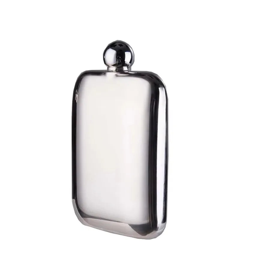 304 Stainless Steel Square Shaped Flask, Portable Flask, Spherical Cap, Wine Hip Flask, Pocket Flask