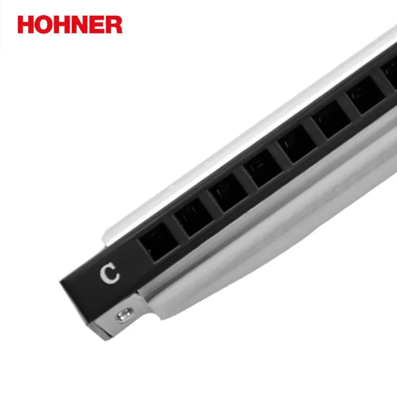 Hohner 10 Hole Harmonica International Silver Star Diatonic Harp,  Blues Harmonica Key C Blues Jazz Band Music Instrument