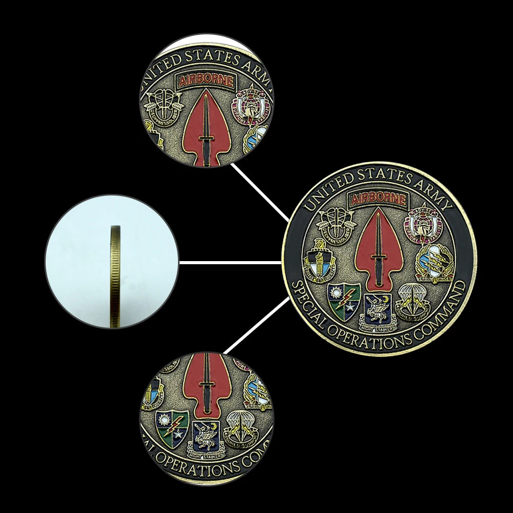 United States Army Special Operations Command Commemorative Coin United Stated Army Challenge Coin   Collect Gifts, Customize