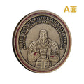 Knight Templar Challenge Coin Red Cross Crusaders Medal Creed Token in Capsule Honor Badge Commemorative Coin