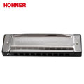 Hohner 10 Hole Harmonica International Silver Star Diatonic Harp,  Blues Harmonica Key C Blues Jazz Band Music Instrument