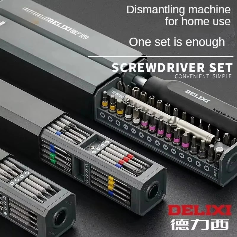 Screwdriver Kit 30 40 44 Precision Magnetic Bits Dismountable Screw Driver Set Case for Smart Home Computer Repair Tools