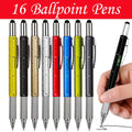 16Pcs  Multitool Ballpoint Pens Cool Tools Gadget for Dad Pocket Multi Tool for Woodworker Carpenter Construction