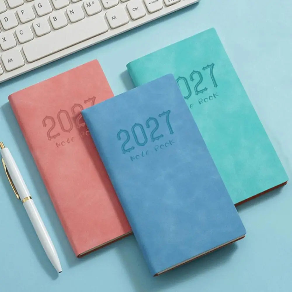 Pocket Design 2027 A6 Planner Notebook Portable Lightweight Smooth Writing Surface Daily Weekly Journal Premium Thick Paper