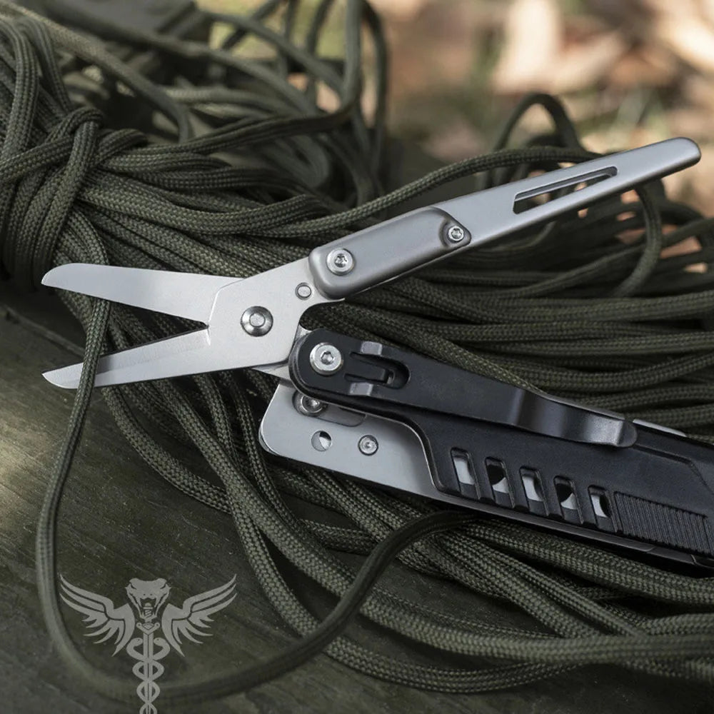 Compact Multitool Pocket Knife EDC Gear And Gadgets For Men Multi Purpose Tools Scissors Outdoor Survival Camping Hiking Knives