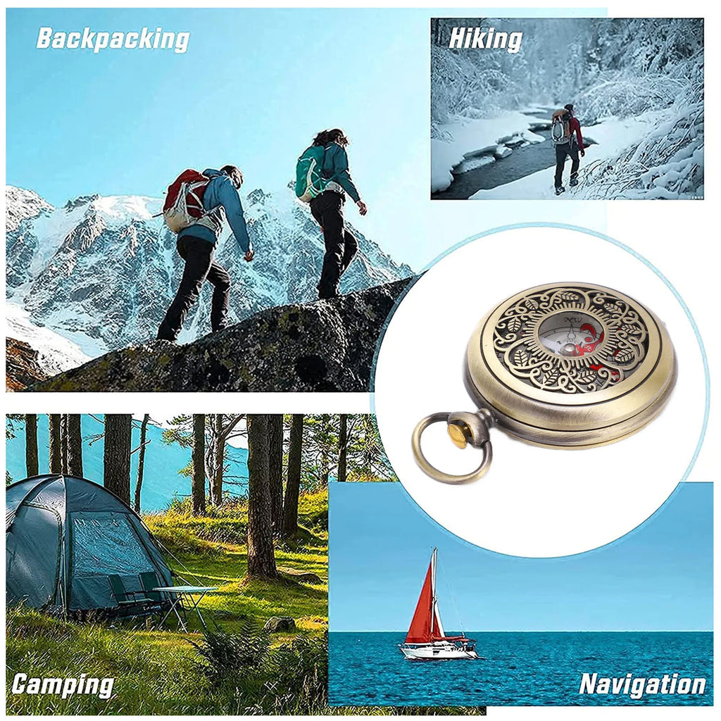 Compass  Survival  Hiking Durable Shockproof Waterproof Brass Camping Tools for Navigation Outdoor