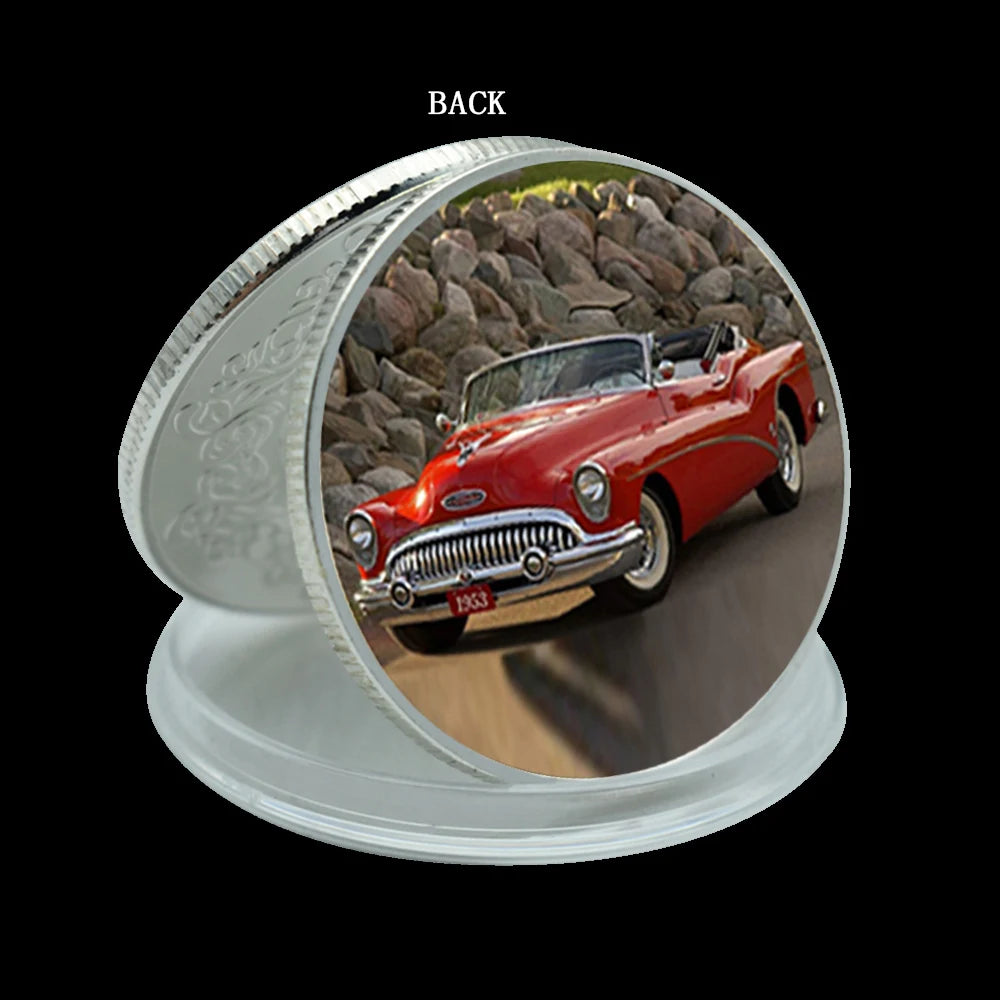 Classic Cars Gold/silver Challenge Coins Vintage Luxury Car Challenge Medals Rider's Best Collection Men's Holiday Gifts