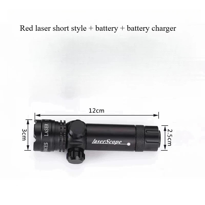 Red and Green Laser Aiming Up, Down, Left and Right Adjustable Shock-resistant Metal  Green Laser Rat Tail Clipper with Battery