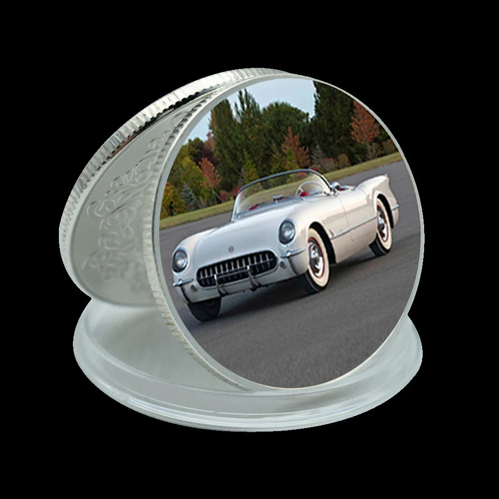 Classic Cars Gold/silver Challenge Coins Vintage Luxury Car Challenge Medals Rider's Best Collection Men's Holiday Gifts