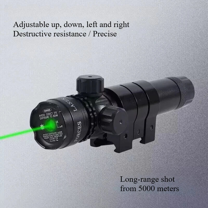 Red and Green Laser Aiming Up, Down, Left and Right Adjustable Shock-resistant Metal  Green Laser Rat Tail Clipper with Battery