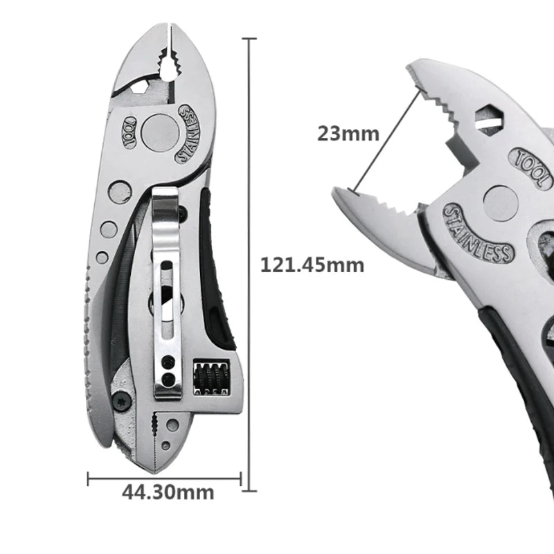 Multitool Pliers Pocket Screwdriver Set Kit Adjustable Wrench Jaw Spanner Repair Survival Hand Outdoor Multi Mini Screwdriver