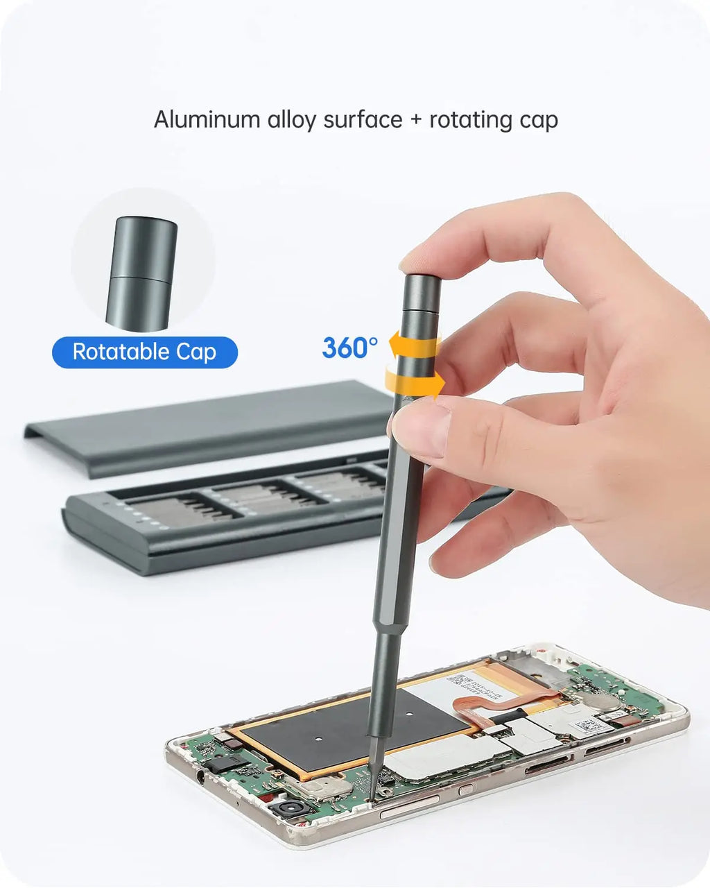 Precision Screwdriver Set Small Screw Driver with Torx Cross Head and Flat Head Magnetic Repair Tool for Electronics Watch DIY