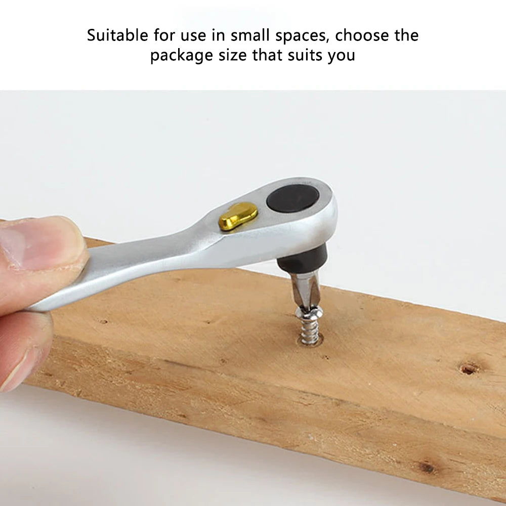 Mini Ratchet Wrench Screwdriver Bit Set Multifunctional Special Shaped Slotted Phillips Screwdriver Hand Tools