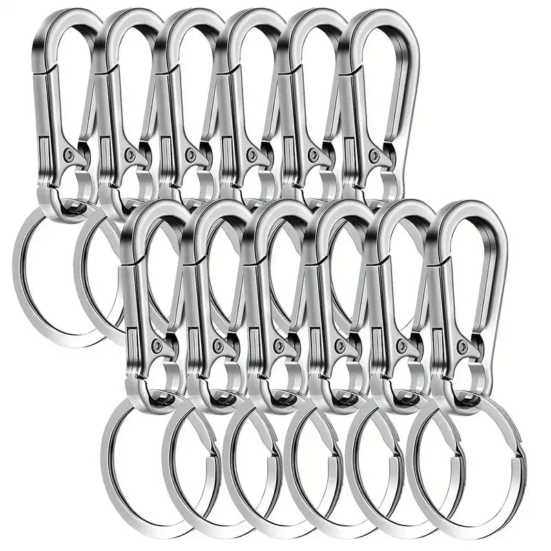 Stainless Steel Gourd Buckle Keychains 1/20PCS Climbing Hook Strong Carabiner Shape Keychain Accessories Metal Key Chain Tools