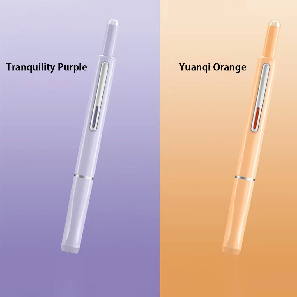 Erasable Space-Time Capsule Press Pen 20Pcs Retractable Fountain Pen Ink Cartridges Space Capsule Click Nonsplash Ink Pen Set