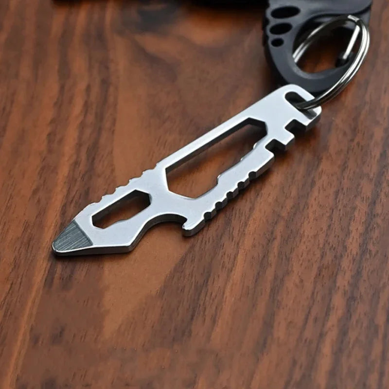 Portable Outdoor NEW MINI Multifunctional Adjustable Pry Bar Handrail Steel EDC Tainless Bottle Opener and Knife Hex Hand Tools