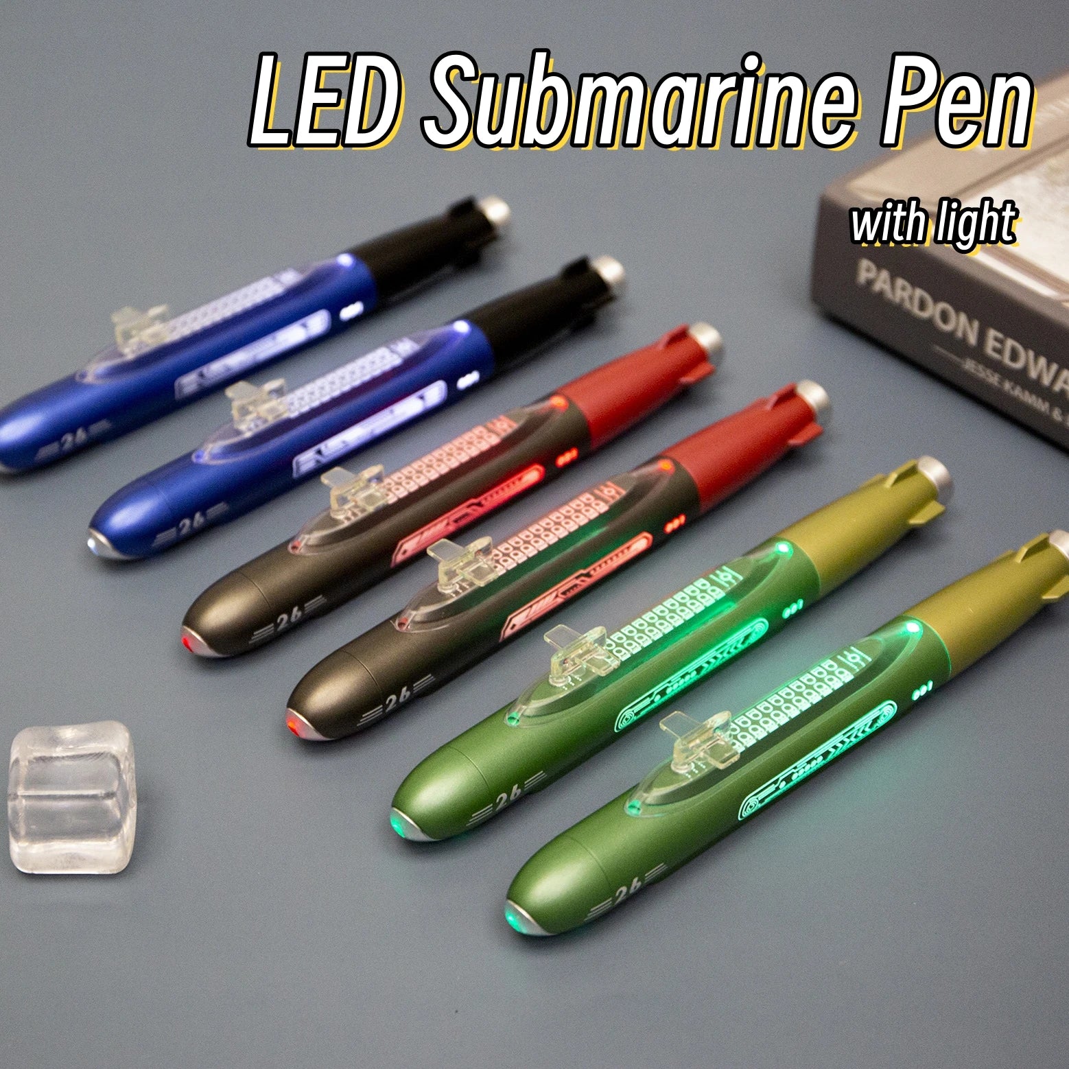 Creative Simulation Submarine Gel Pen 0.5mm Black Ink Spaceship Neutral Pens Children's Fun Toy Smooth Writing School Stationery