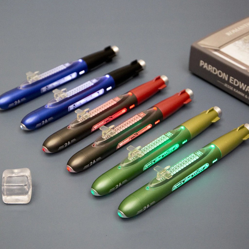 Creative Simulation Submarine Gel Pen 0.5mm Black Ink Spaceship Neutral Pens Children's Fun Toy Smooth Writing School Stationery