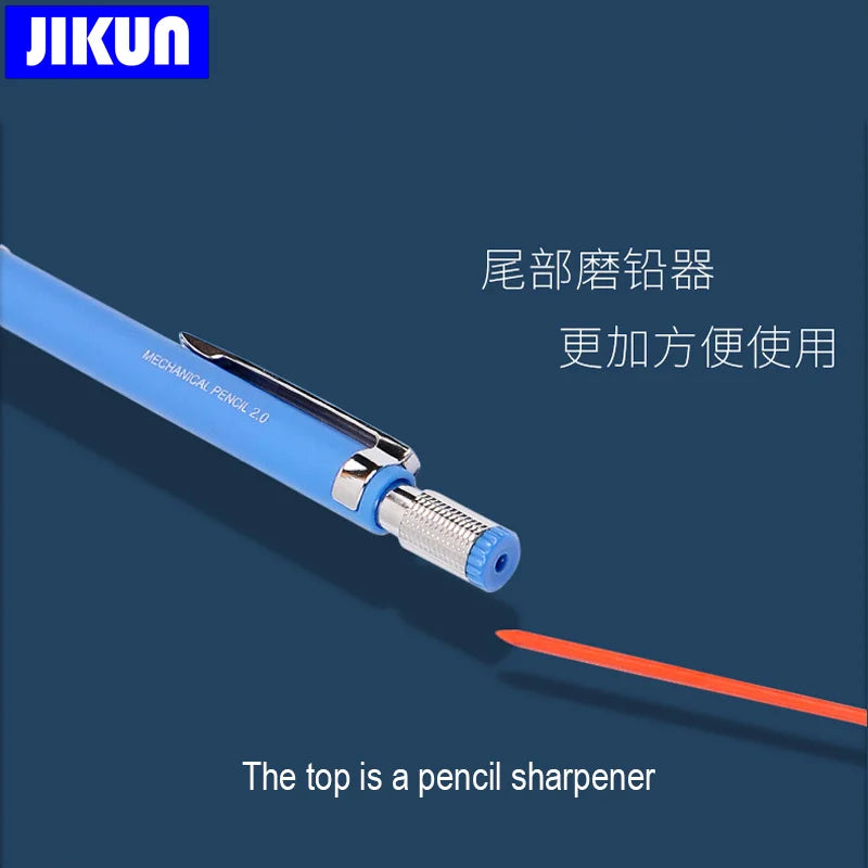 2.0mm Mechanical Pencil Set HB Automatic Pencils with Color Pencil Leads School Pens Supplies Office Kawaii Stationery