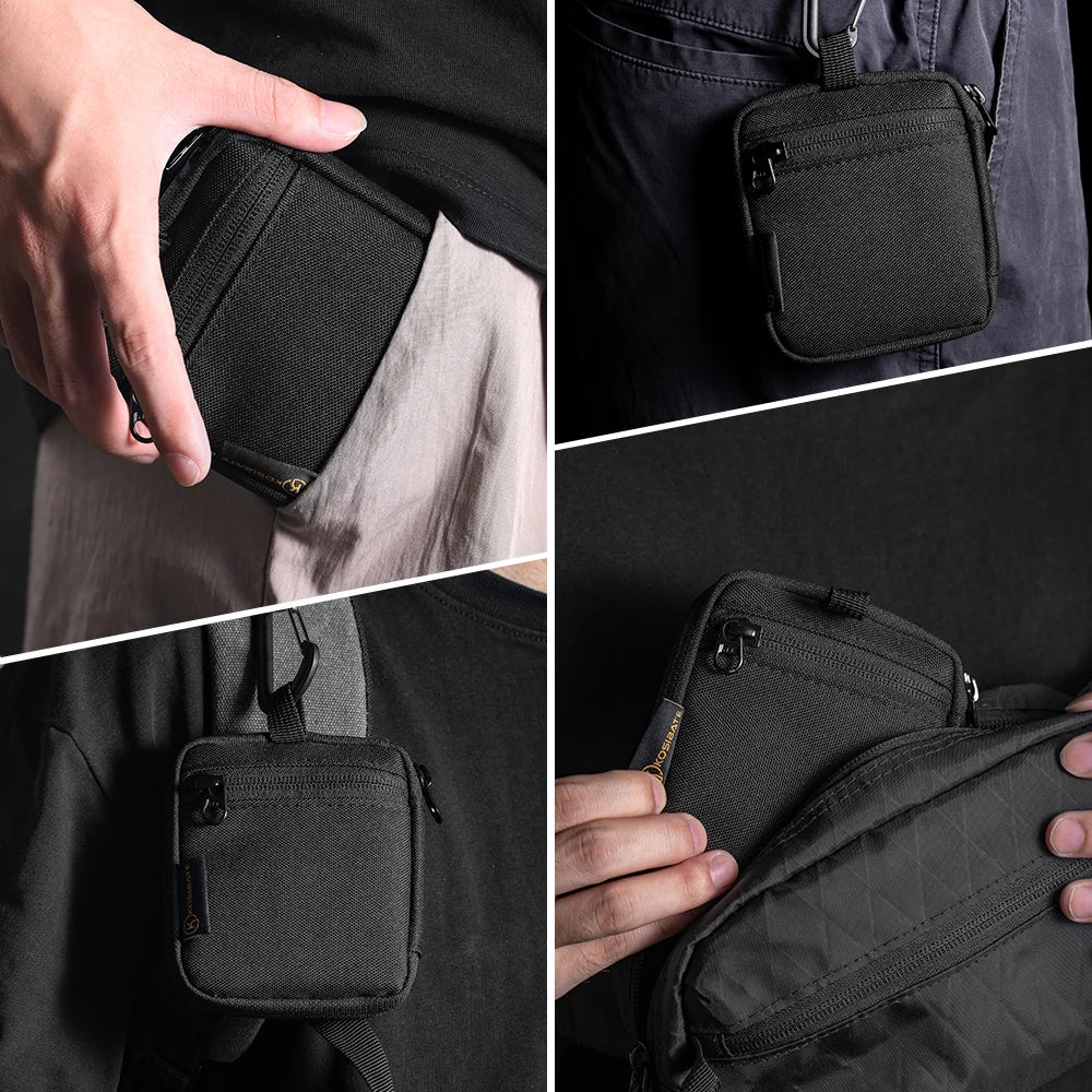 Mini EDC Multitools Pocket Organiser Pouch - Small Everyday Carry Pouch for Gear tools Money Card Cash Coin Cards