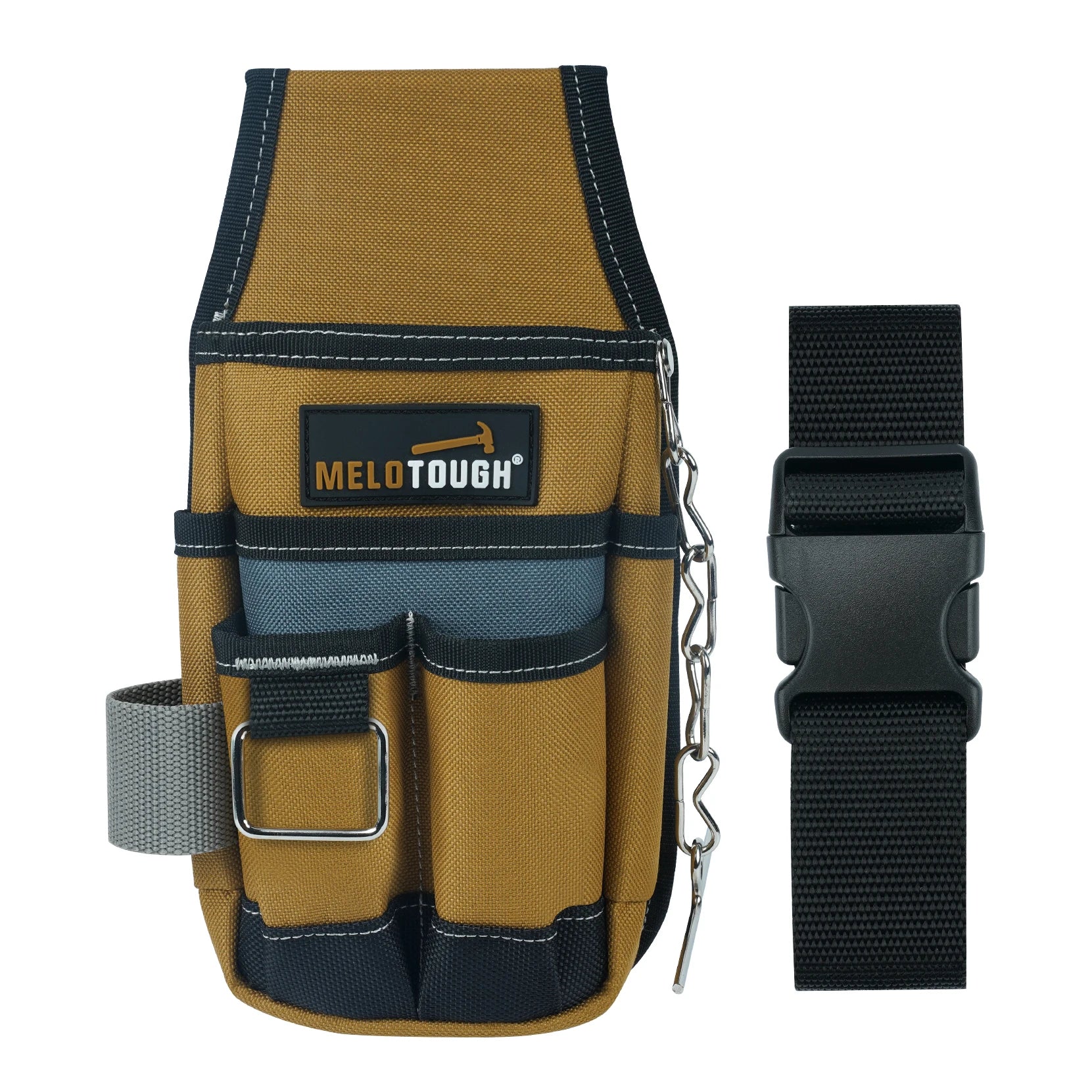 Pocket Tool Pouch Tool Belt Pouches with Belt Clip Utility Mini Tool Organizer Pouch for Electrician,Carpenter,Construction
