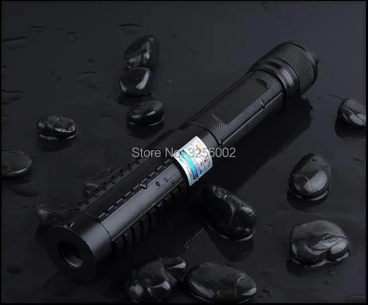 Laser Light Pointers 450nm blue 445nm 100000m Focusable Laser Burn Match Hunting Accessories Cat Toy Lazer Torch（No battery）