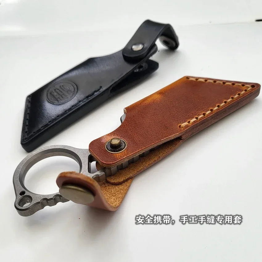 EDC Titanium Alloy Pocket Paper Cutter Knife Unpacking Pocket Outdoor Tools Mini Utlity Knife Tools