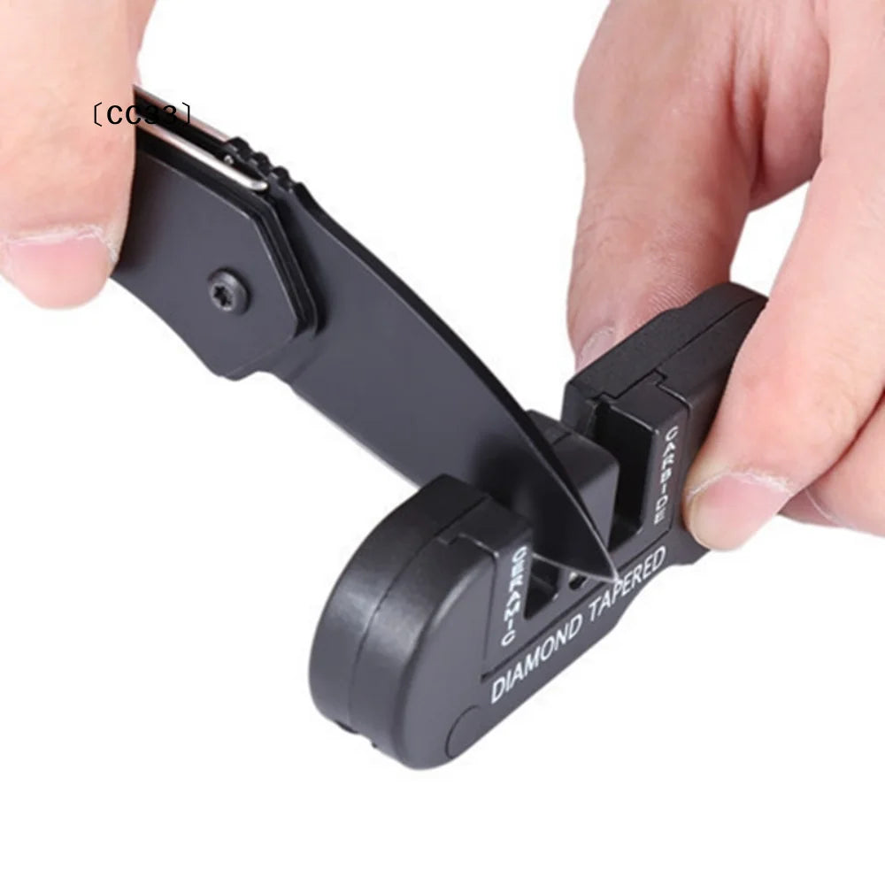 Sharpener Tool Camp Gear Make Sharp Ceramic Sharpen Fish Hook Pocket Carbide Knife Whetstone  Portable Tools〔CC33〕