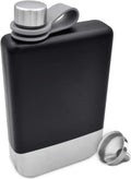 1 Set Hip Flask for Whiskey 9oz 304 Stainless Steel Hip Flask with Funnel Leakproof Camping Whiskey Flask