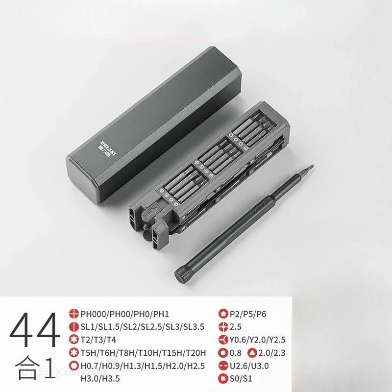 Screwdriver Kit 30 40 44 Precision Magnetic Bits Dismountable Screw Driver Set Case for Smart Home Computer Repair Tools
