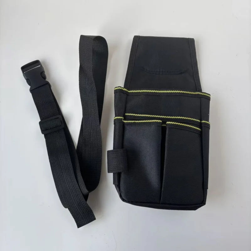 Pocket Tool Pouch，6-Pouches and 9 Screwdriver Loops Construction, Heavy-Duty Tool Bag with Adjustable Belt for Electrici