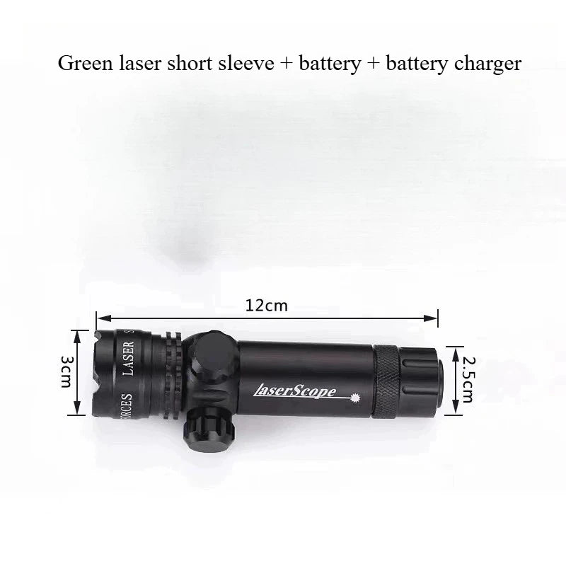 Red and Green Laser Aiming Up, Down, Left and Right Adjustable Shock-resistant Metal  Green Laser Rat Tail Clipper with Battery