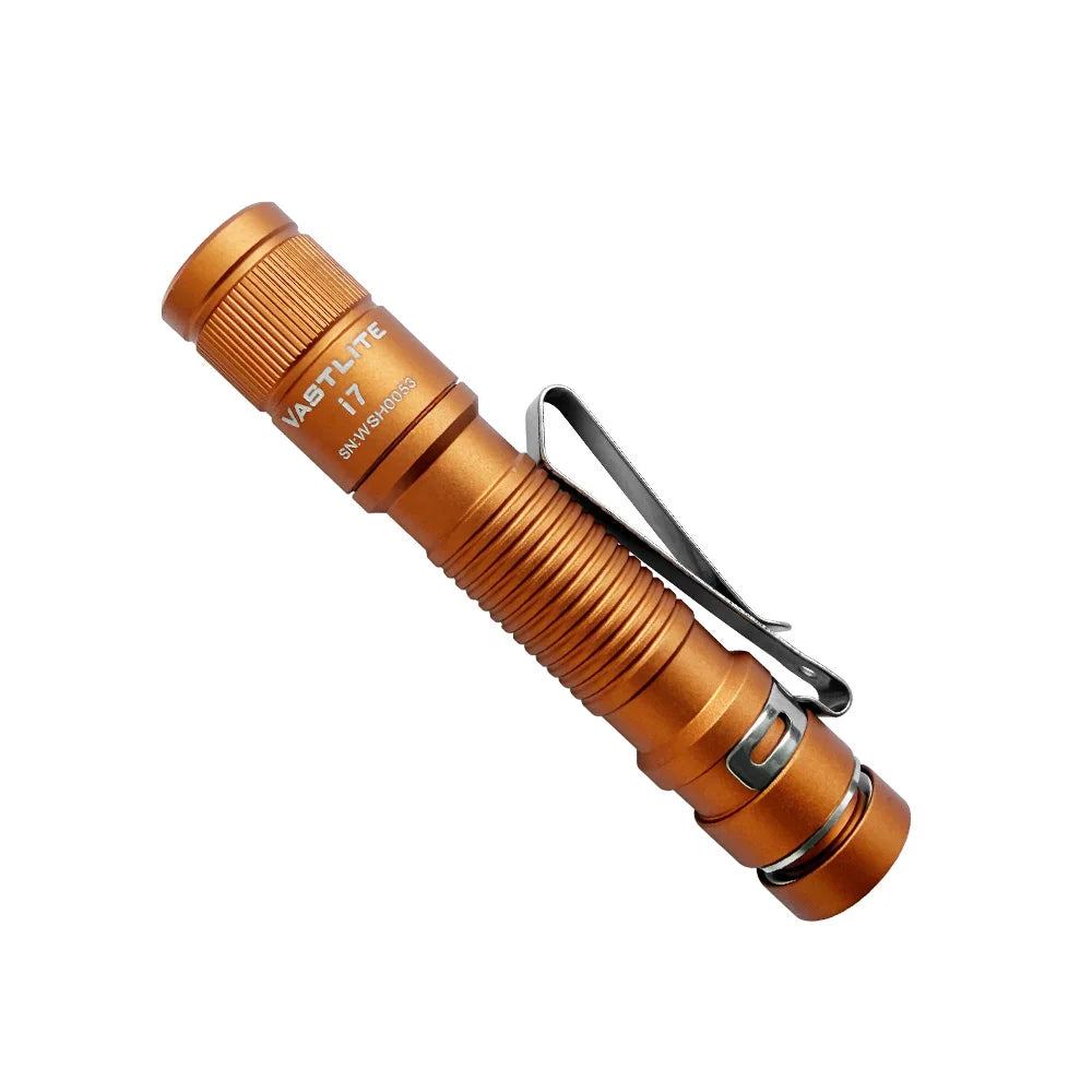 Vastlite i7 Compact EDC Flashlight 545 Lumens Torch Light Mini Black Pen Flashlights