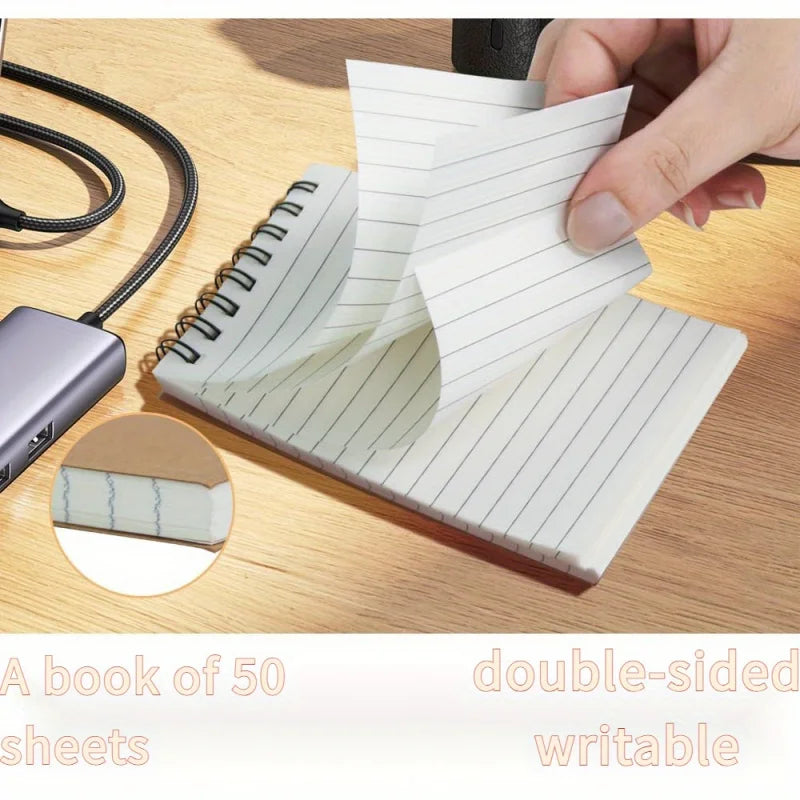 6/12/18 Pcs Pocket Spiral-Bound Notepads Office-Style Mini Notebooks Lined Paper Memos For Home University School Meeting Use