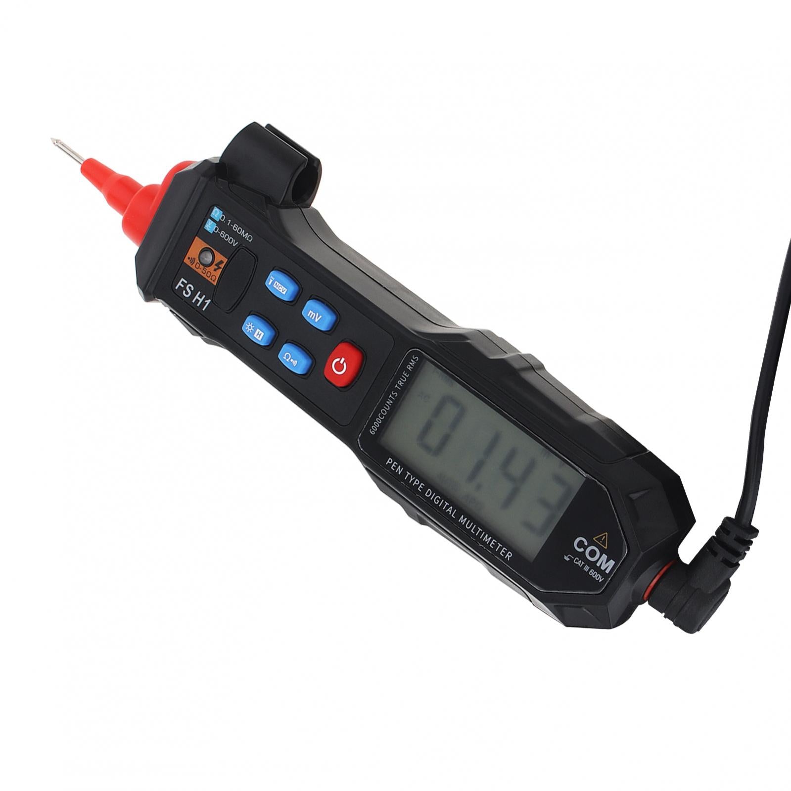 Mini Digital Multimeter Smart LCD Voltage Detector Tester Portable DC AC Voltage Ohm Continuity Hz NCV Backlight Pocket Meter