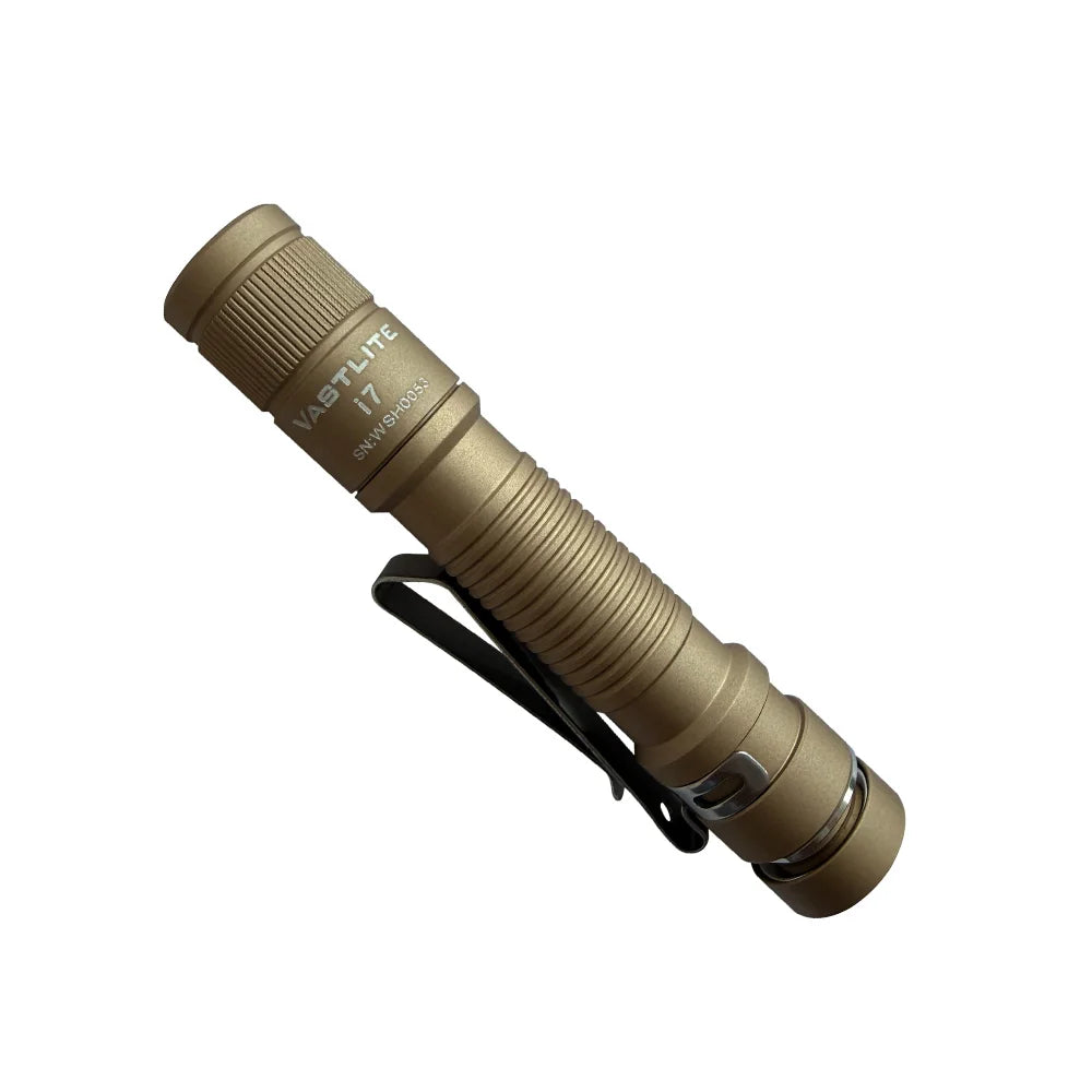 Vastlite i7 Compact EDC Flashlight 545 Lumens Torch Light Mini Black Pen Flashlights