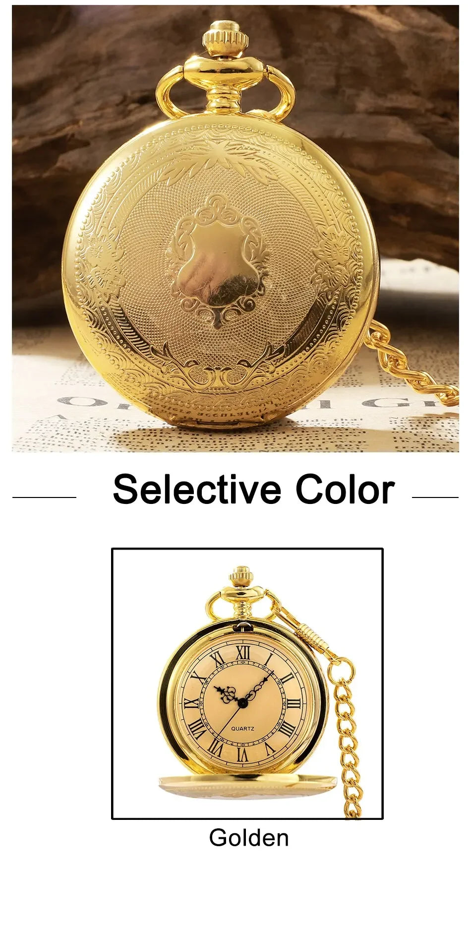 1 pcs quartz pocket watch for men and women, antique steampunk, vintage pocket watch
